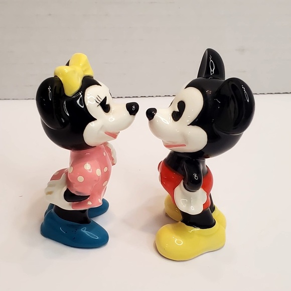Vintage Disney Porcelain Figurines, Mickey and Minnie Statues - Picture 6 of 11